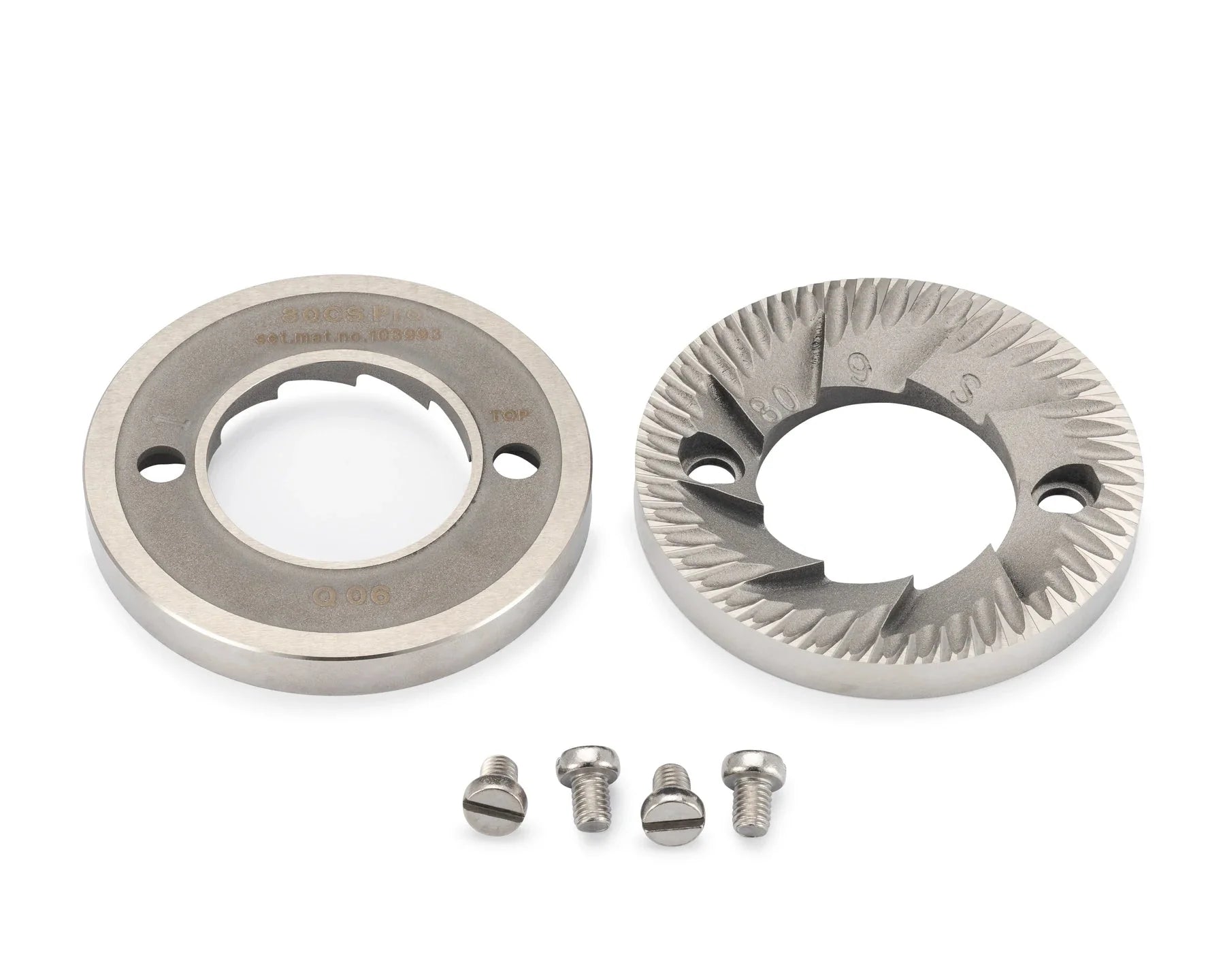 Mahlkonig 80mm Premium Cast Steel Burrs, E80S / PEAK